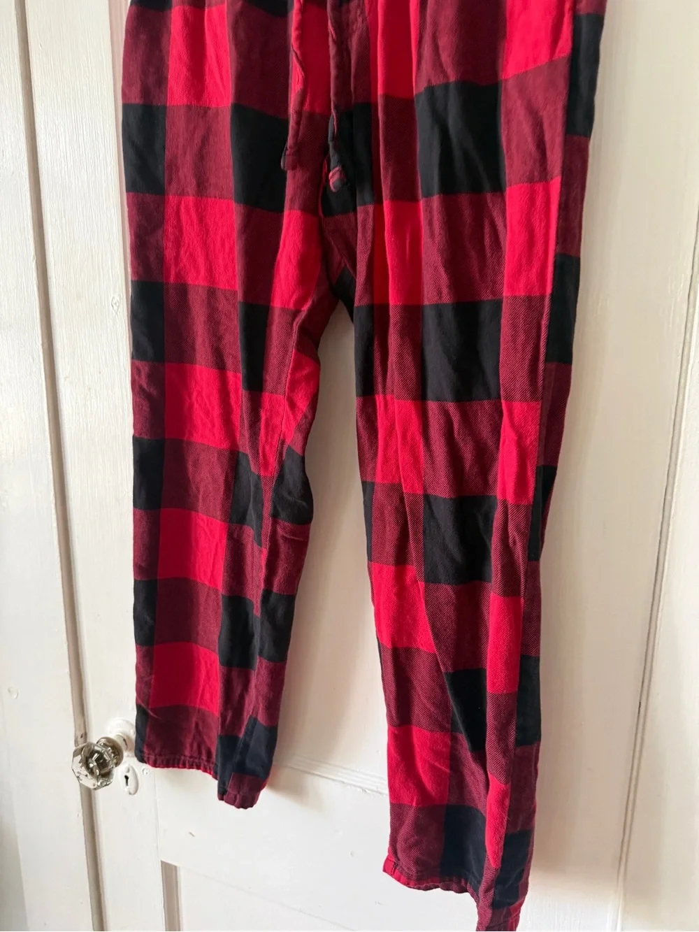 Red and Black Buffalo Plaid Lounge Pants Old Navy size S match the Fam!